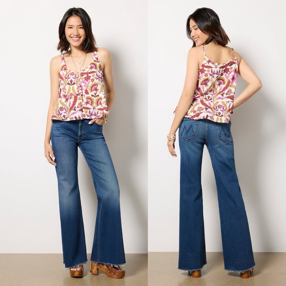 Mother The Lil’ Doozy Fray Jeans in Scorchin Hot Wash Blue Size: 30 - Picture 15 of 15